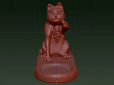 3D Printable Cat Candleholder 3D print model