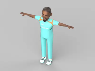 Nicholas pooran 3D model