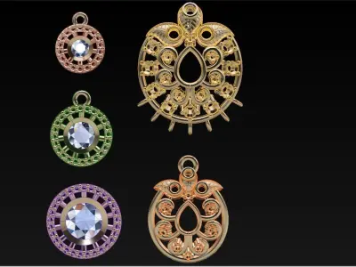 Jewellery Collection 1 BY 1 JOIN NECK LESS PANAEN 3D print model