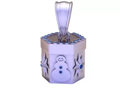 Luxury Hexagonal Memorial Pendant 3D Printable Keepsake Charm 3D print model