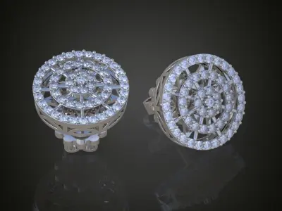 My 10 Beautiful and Graceful 3d printable Earring models  3D Model Pack