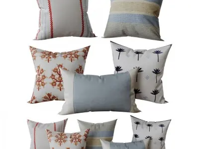 Decorative set pillow 7 3D model