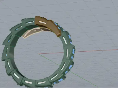 Serpent Ring 53532 3D print model