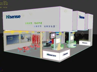 Exhibition - Area - 12X9-3DMAX2009-01 3D model