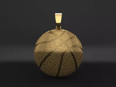 Pendant basketball ball 3D print model