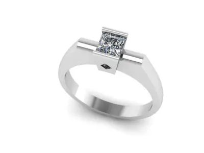 Princess Bridal Ring 3D print model