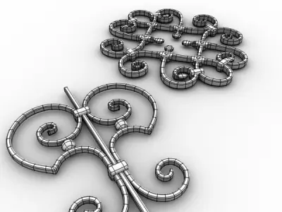 Wrought iron elements vol 1 3D model