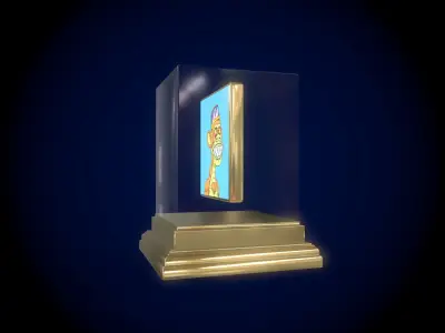 Mutant Ape 1 Gold Club Low-poly 3D model