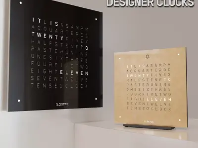 Qlocktwo designer clocks 3D model