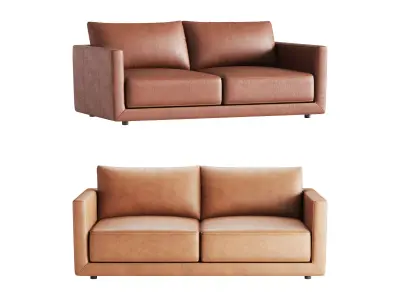 Melbourne Leather Sofa 3D model