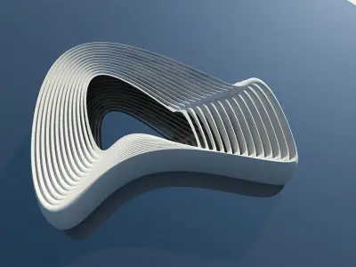 Architectural shape 3D model