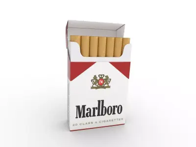 Marlboro Cigarette Box 3D model