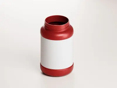 Cosmetic or Medicine Product Jar 3D Model Low-poly 3D model