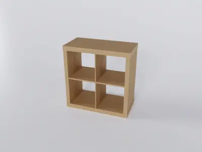 IKEA KALLAX 77x77 cm Low-poly 3D model