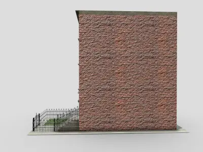 town house Free low-poly 3D model