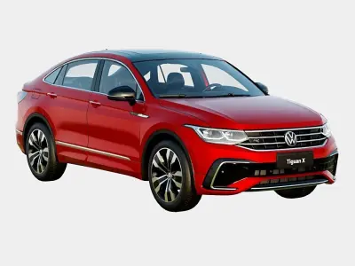 Volkswagen Tiguan X 2021 R Spec Low-poly 3D model