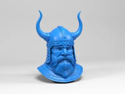 Viking Head 3D print model