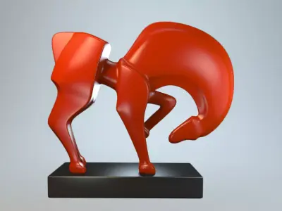 Sculpture Trotter P 3D print model
