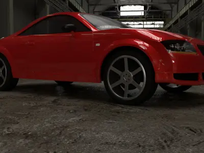 AUDI tt Low-poly 3D model