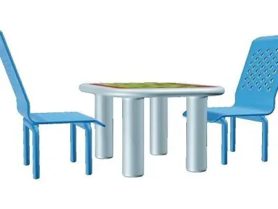 Marvelous Dining Table Set 3D model