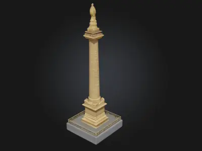 Column Replica Model  Pillar of Classical Architecture 3D model