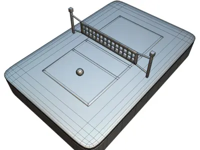 Volleyball Court - Proto Series Low-poly 3D model