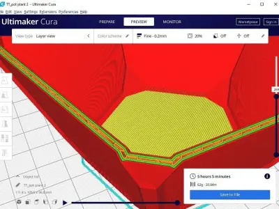 pot planter 100 mm  3D print model