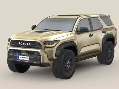 Toyota 4Runner TRDpro 2025 Low-poly 3D model