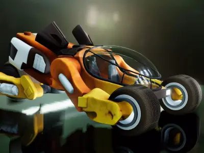 BUJJI CAR-FUTURISTIC VEHICLE 3D model