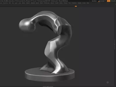 Modern Abstract Decorative sculpture 3d print model 130 3D print model