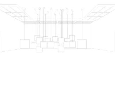 Modern Virtual Set 3D model