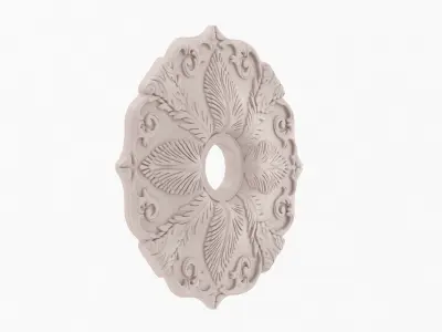Classic Ceiling Medallion 09 3D model