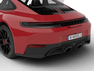 Porsche 911 Carrera 4GTS 2025 HQ 3d model 3D model