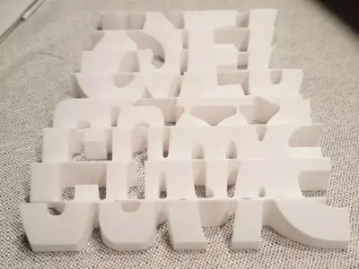 Rotating Ambigram Welcome-Goodbye 3D print model
