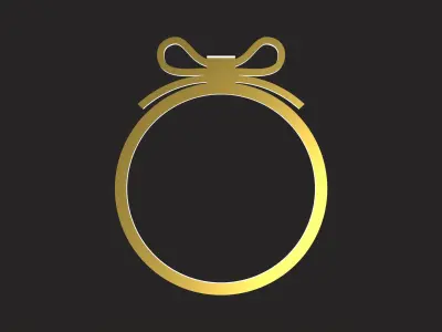 Bowknot ring 3D print model