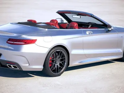Mercedes S63 AMG Cabriolet 2018 3D model