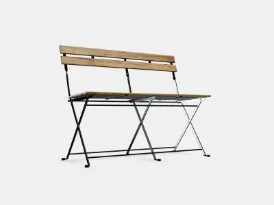 TARNO Bench outdoor Low-poly 3D model
