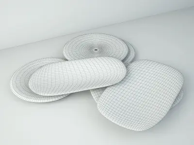 Tribal Wood Decor 4 3D model