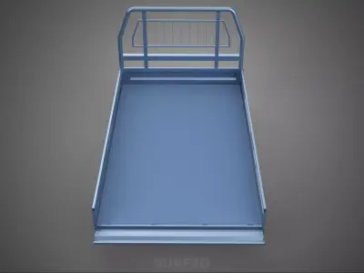 REAR GATE TAILGATE BODY DOOR PICKUP DROP SIDE LOAD BED TRUCK CAR 3D model