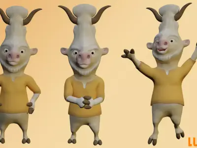 Pet Lucumi Complete Low-poly 3D model