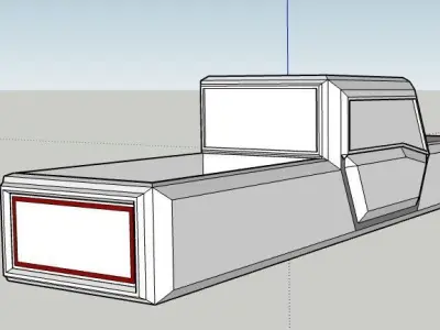 Truck front of device Free 3D model