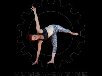 Female Scan - Allison Yoga Low-poly 3D model