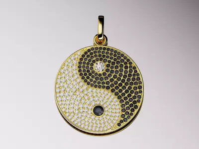 Pendant Yin Yang  3D print model