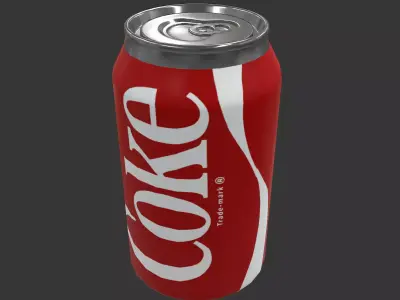 Coca Cola Coke Can  Low-poly 3D model