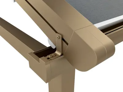 Motorized Pergola 2a bronze patina light 3D model