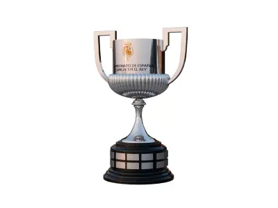 Copa del Rey trophy Spanish Cup trophy 3D model
