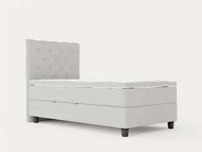 Royal Bed Package With Storage 105x200 Low-poly 3D model