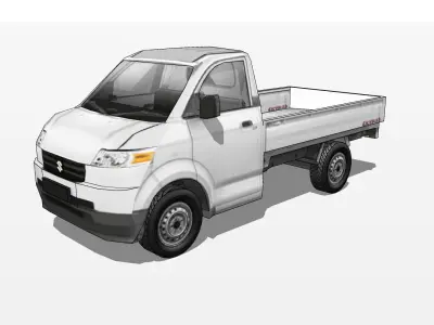 Suzuki Mega Carry pickup Low-poly 3D model