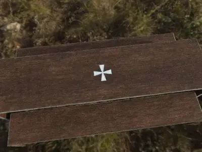 cafeteria bench 3D model