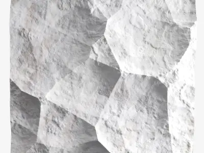 266-RockPanel rock wall art 3D model